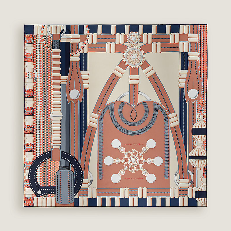 【気品とアート♪】HERMES カレ 90 「Flora y Plata」 Flora y Plata scarf 90 | Hermès USA